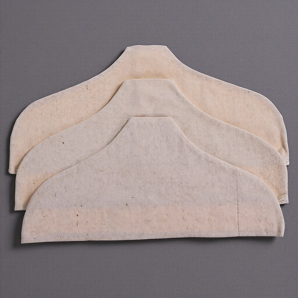 

3pcs Cotton Linen Nonslip Hanger Cover Set Breathable Clothes Protector For Clothing Store Home Use Wardrobe Organizer