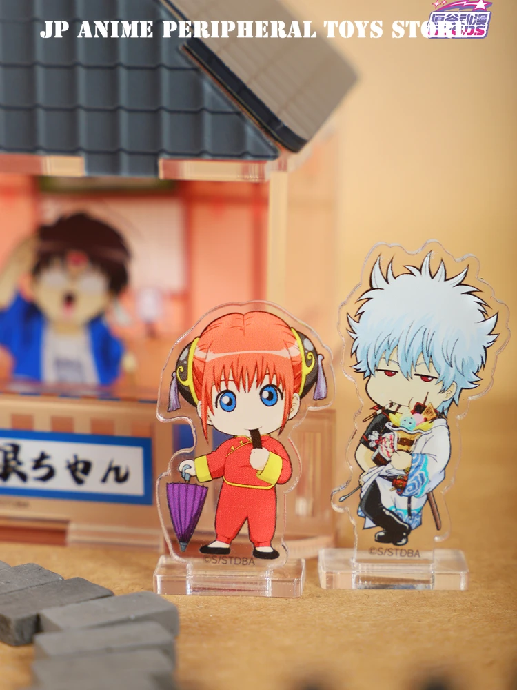 อะคริลิกสแตนด์อนิเมะแท้ จินทามะ น่ารัก ซากาตะ กินโทกิ คากุระ ชุดฟิกเกอร์ตั้งโต๊ะ ของสะสมสำหรับแฟนๆ ของขวัญ