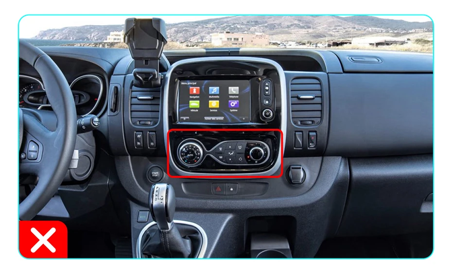 10,1" Autoradio für Renault Trafic 3 2014-2021 für Vivaro B 2014-2018, kabelloses CarPlay, Android Auto, Head Unit, IPS-Touchscreen mit physischen Tasten, DSP, GPS-Navigation, RDS, BT, SWC, Plug-and-Play, 2DIN-Multimedia-Player mit zwei physischen Knöpfen. – Detail 3