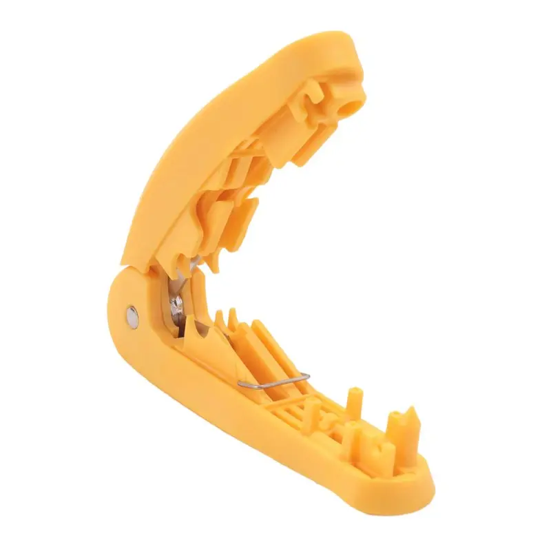 4-In-1 RJ45 Network Cable Tool With Cutting, Stripping,Detangling Straightening Functions Applies To STP/UTP Cable. Yellow Highl
