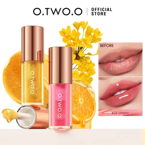 O. DUA.O Minyak Bibir Lip Gloss Riasan Gemuk Pelembab Tidak Lengket Seksi Air Berkilau Berkilau Primer Lip Balm Warna Kosmetik Perawatan 10 basis lip gloss penjualan terbaik - №