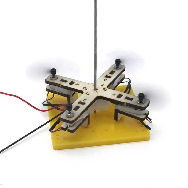 DIY unbemanntes 4-Zellstoff-Maschinenmodell, Wissenschaftsspielzeug für Kinder, Technologie, Physik-Lehrmittel, Spiel, Lernen, Kinder-Puzzle-Spielzeug