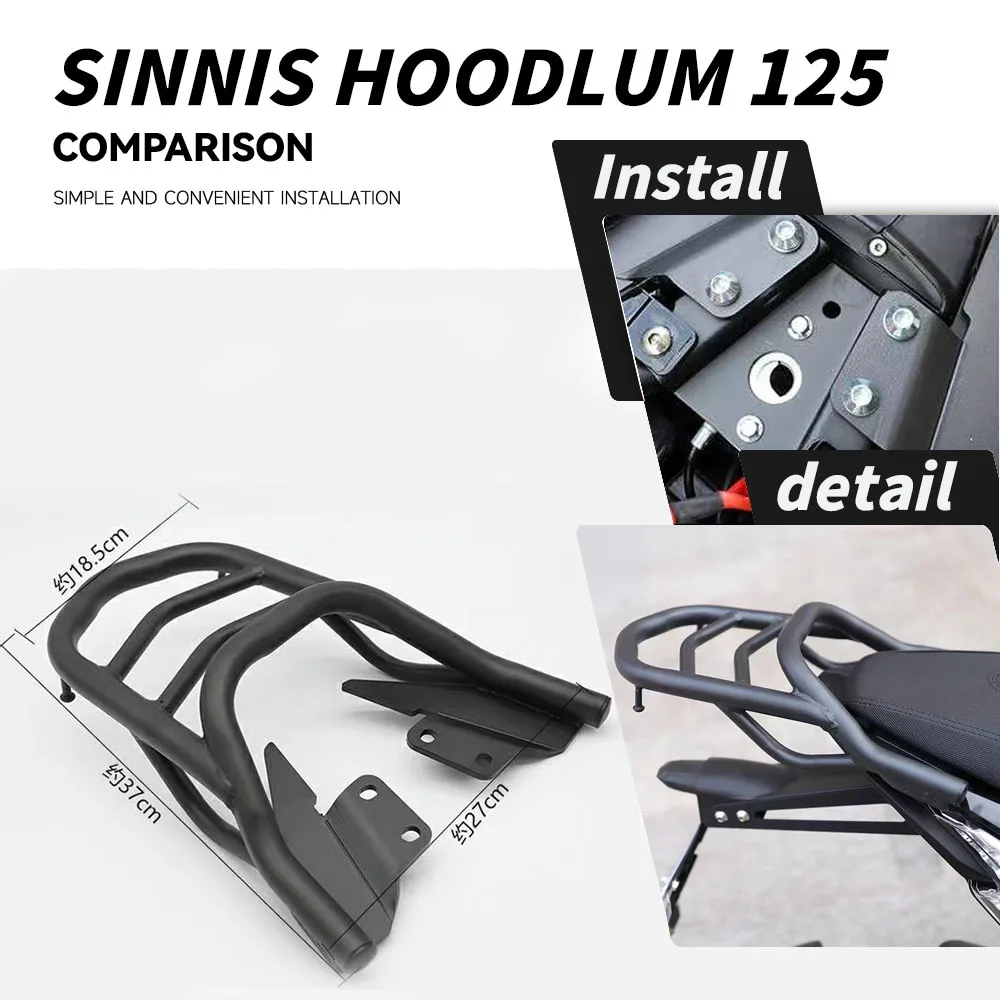 FOR SINNIS AKUMA 125 New Modified Accessories Rear Shelf Tail Box Bracket Riding Armrest Rear Spoiler SINNIS AKUMA 125