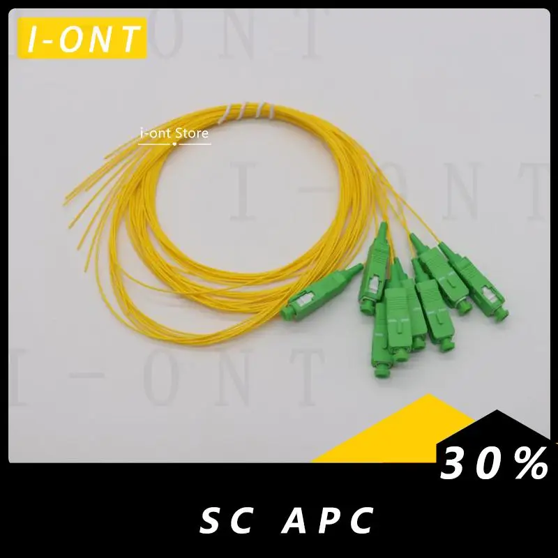 

Free Shipping 10pcs/Lot SC APC 8Cores Fanout Fiber Optic Pigtail SM Simplex 8 Core Optical Fiber Pigtail