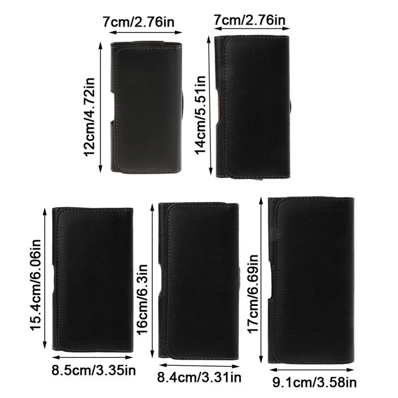 Gürteltasche Magnetische horizontale Telefonabdeckung 6/5,5/5/4,7/4 für Telefon für Huawei-Handys Verschleißfester bester