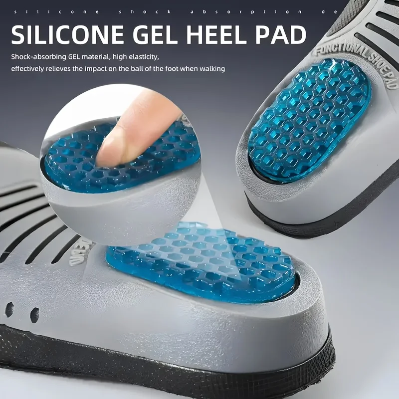 1 Pair Sports & Work Insoles – Thickened, Breathable, Odor-Resistant – Support, Anti-Sprain, Cushioning – Unisex Non-Slip Basket