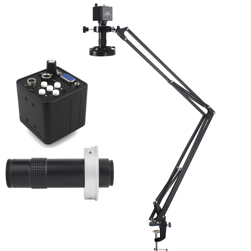 

HIGH CLOUD 150X Zoom Lens Soldering Microscopio VGA 1080P Industrial Camera Type C HDMI Video Digital Microscope for Electronics