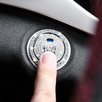 Car Engine Ignition Start Button Decor Ring Crystal Sticker For Infiniti Q50 Q50L Q30 Q70 G25 QX60 QX70 FX35 FX37