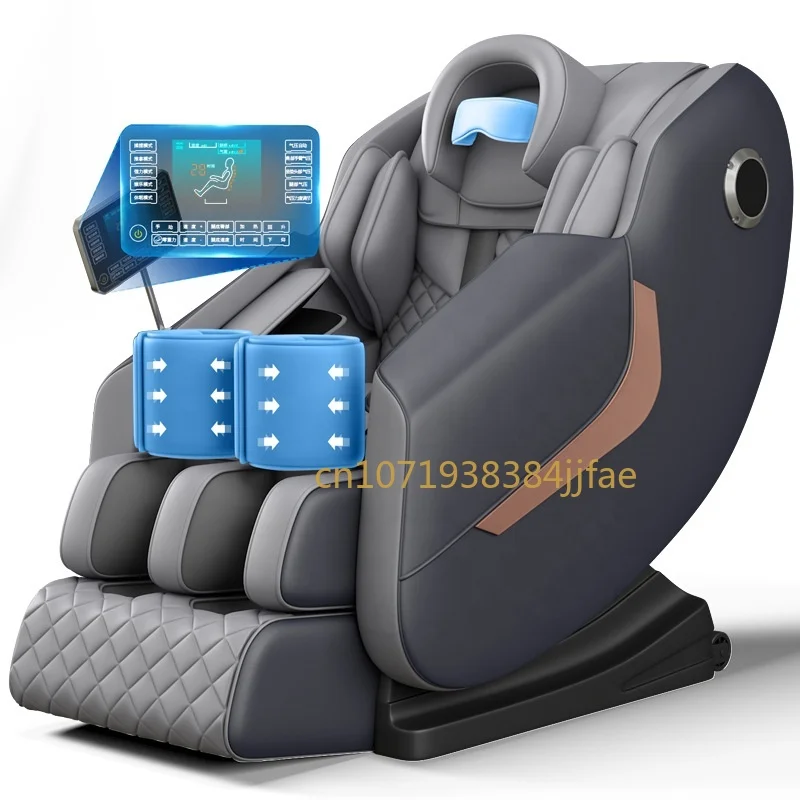 Silla de masaje automática para el hogar, asiento de cuerpo entero, multifuncional, 8D, inglés, espacio, sofá, cabina