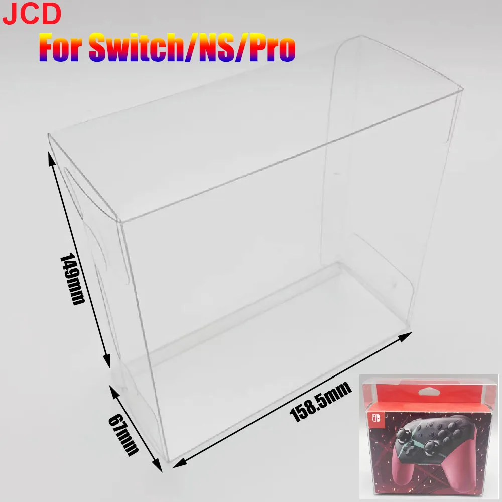 JCD 1pcs Transparent Box Protector For Switch / NS / Original Pro Handle Collect Boxes Game Shell Storage Clear Display Case