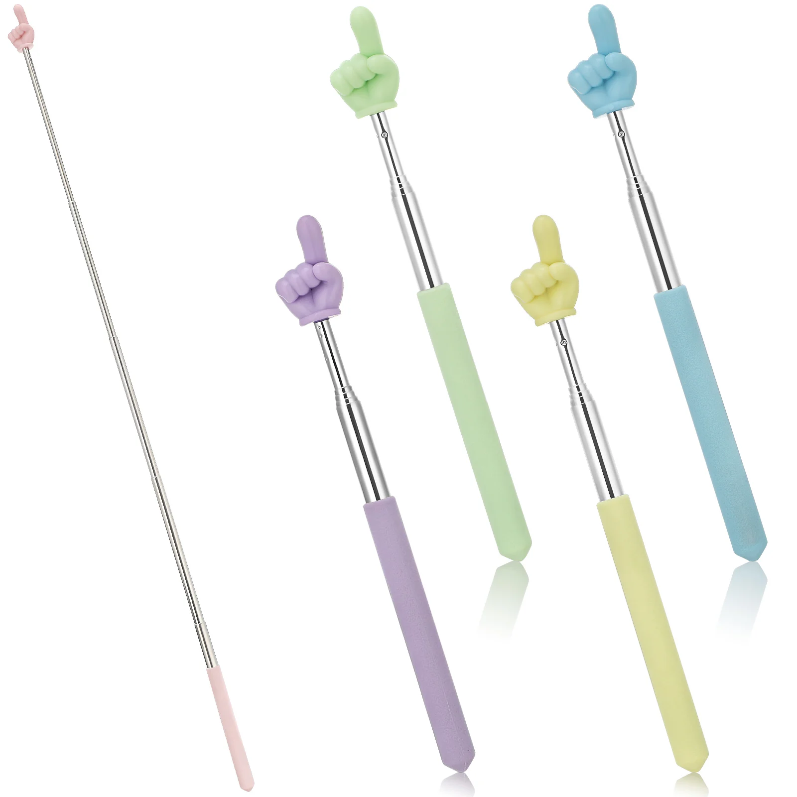 

5 Pcs Teacher Pointer Stick Extendable Reading Pointers Lightweight Classroom Teaching Accessories