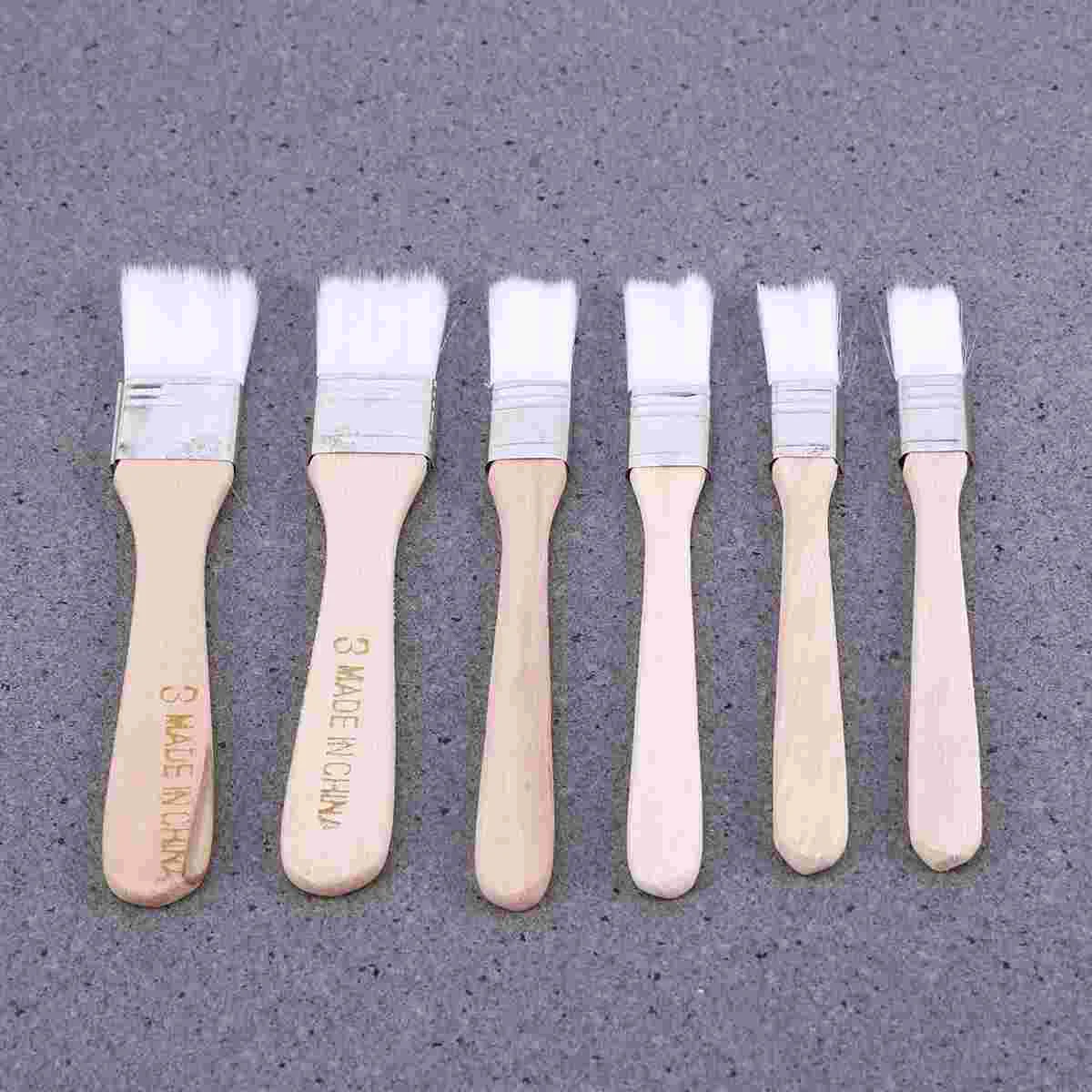 Nylon Thickened Painting Chip Brushes White nylon paint brush Accessory for Adhesives Paint Touchups Painter Supplies