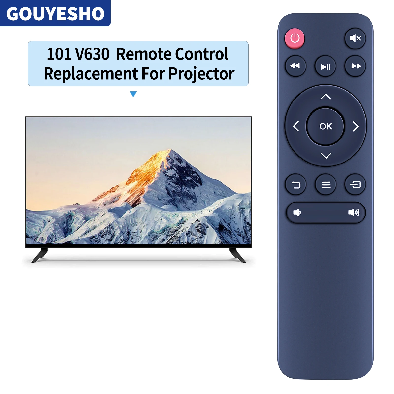 New Remote Control for Vankyo Pocket Burger 101 V630 & EUG Mini E3 & Rigal RD-606 Mini projector