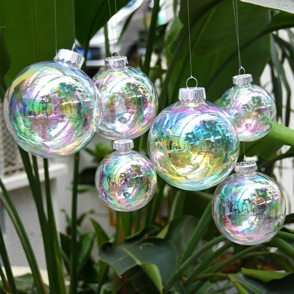 

Indoor Outdoor Christmas Ornaments 30 Pcs Ball Ornaments Plastic Hanging Bubble Balls for Christmas Tree Party for Home