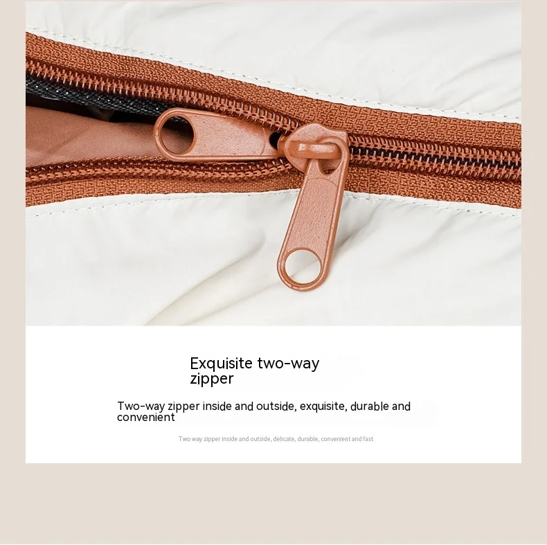 Lohascamping Erwachsenen-Daunenschlafsack Maschinenwaschbar Ultraleichter 3-Jahreszeiten-Schlafsack für Zuhause, Reisen und Camping – Detail 10