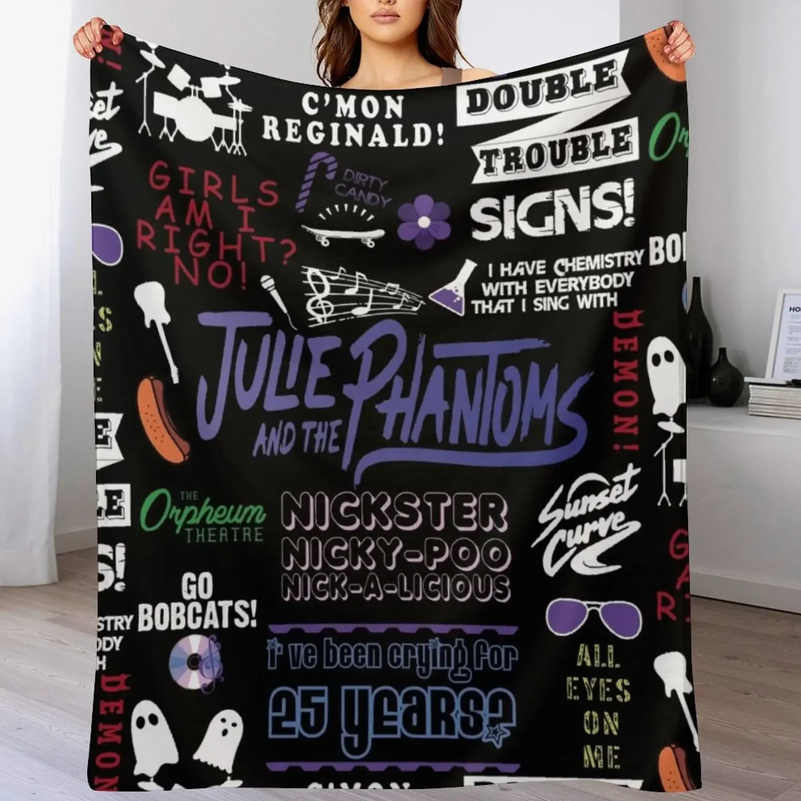 

Julie and the Phantoms pack Throw Blanket Stylish Warm Blanket for Living Room Bedroom