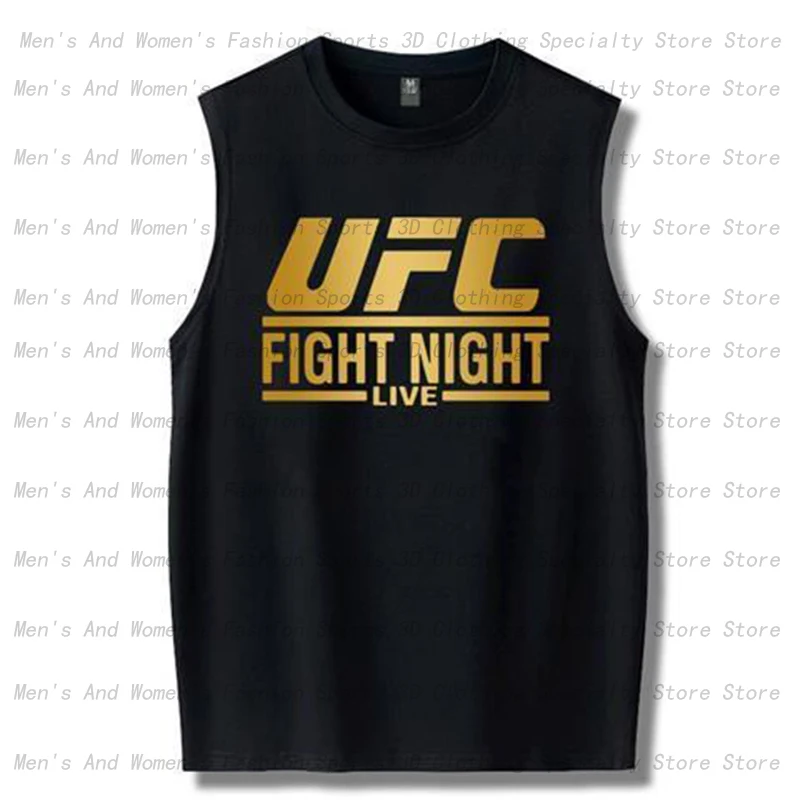 2025 Новая тренировочная майка UFC, модная 3D быстросохнущая дышащая футболка без рукавов для мужчин и женщин, топ для экстремальных видов спорта на открытом воздухе