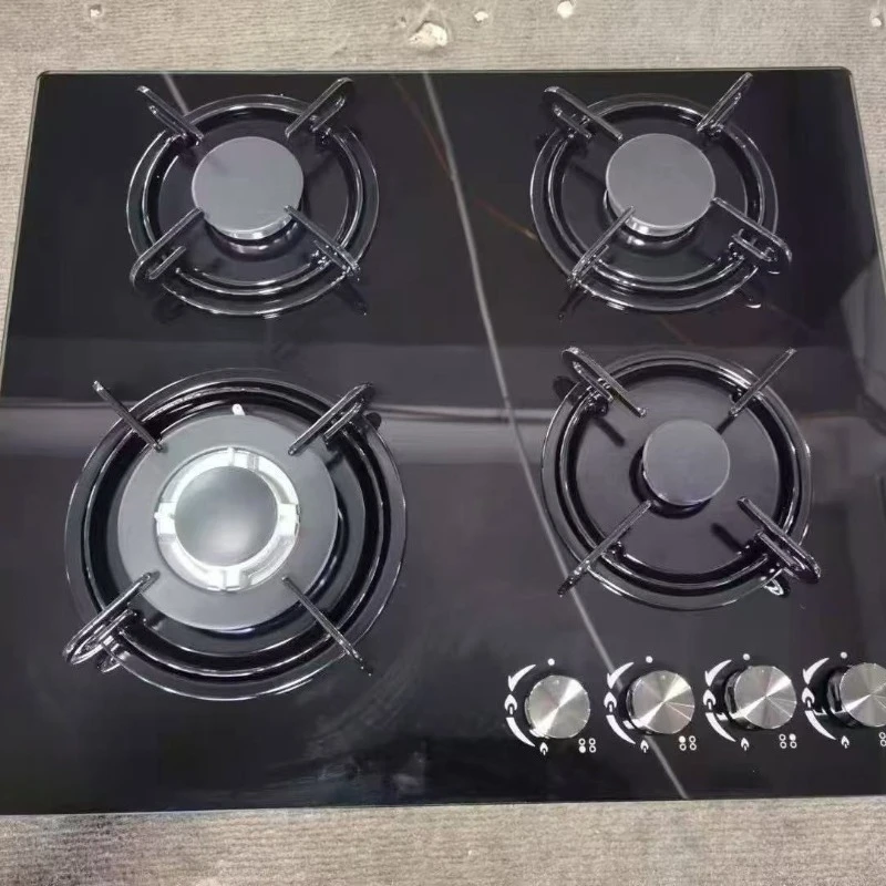 

High-end household four-head tempered glass embedded, non-smoking