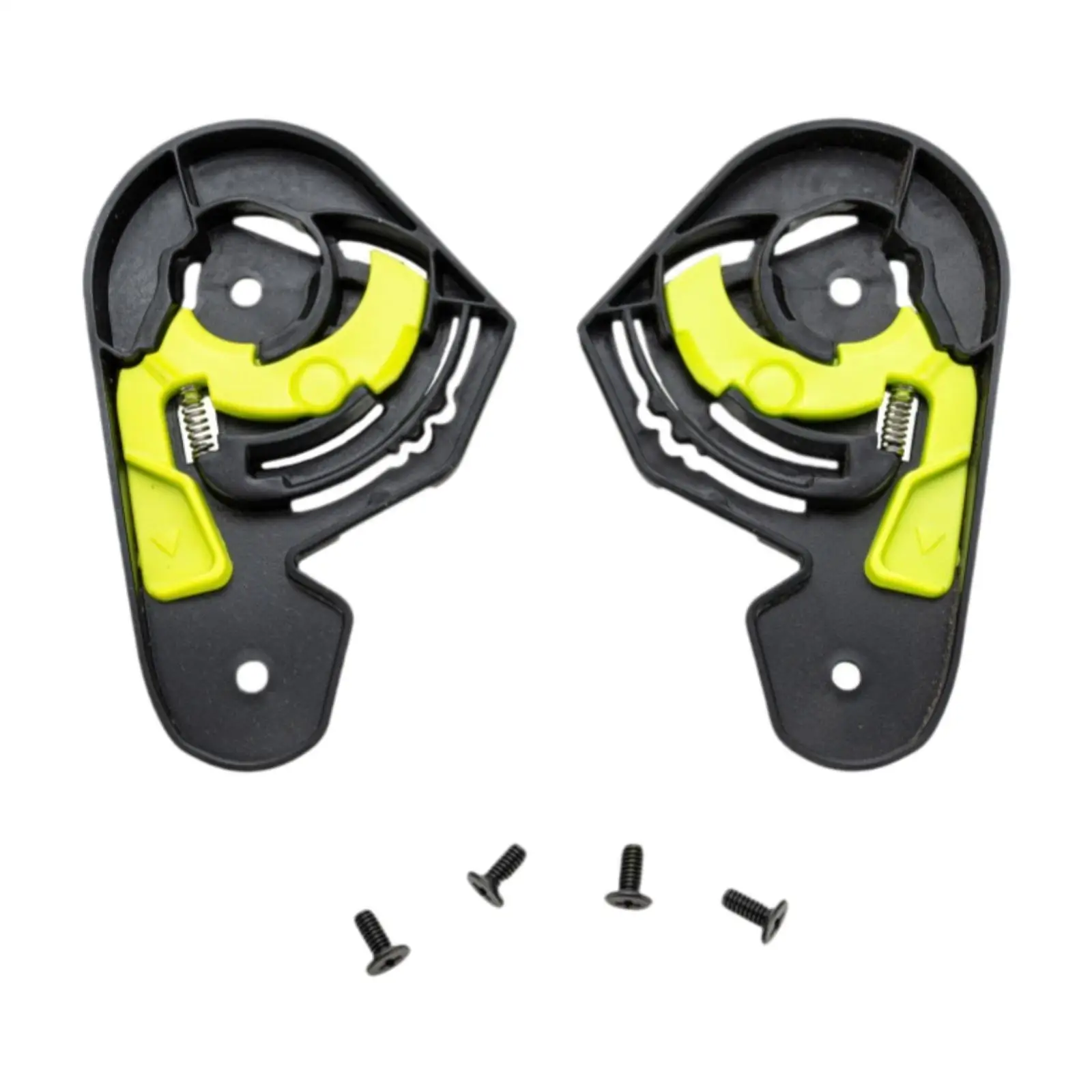 

2Pcs Motorcycle Helmet Shield Base for Shaft 560 Black and Green Sturdy Helmet Parts Left and Right Side Replacement Visor Base