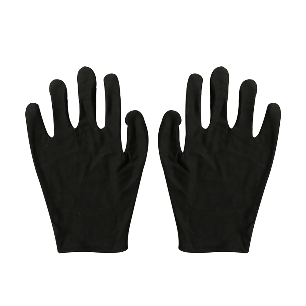 1 Pair Spring Summer Gloves women Black White Etiquette Thin Stretch Gloves Dance Tight Jewelry Gloves Driving Gloves