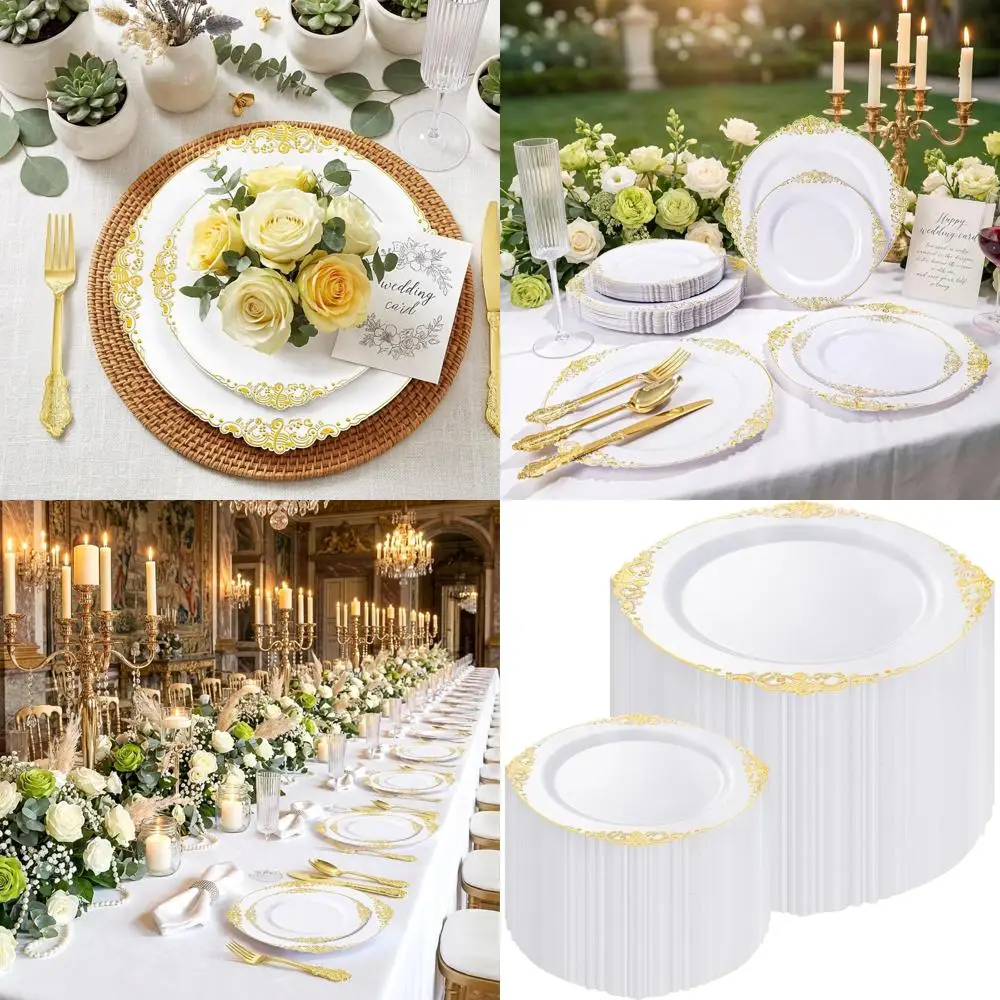 Elegant White And G…