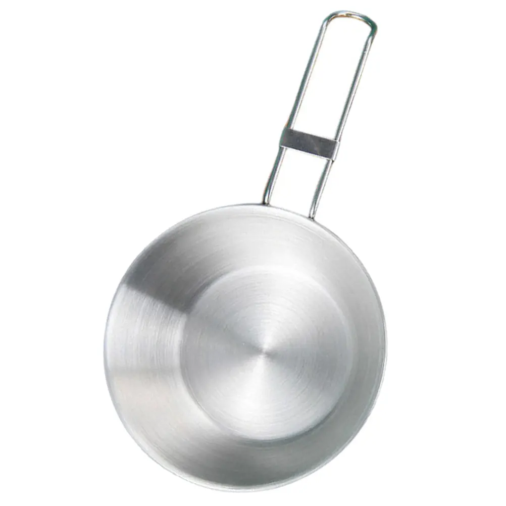 

Stainless Steel Camping Bowl Pot Bowls Cookware Outdoor Dishes Fold Picnic Essentials