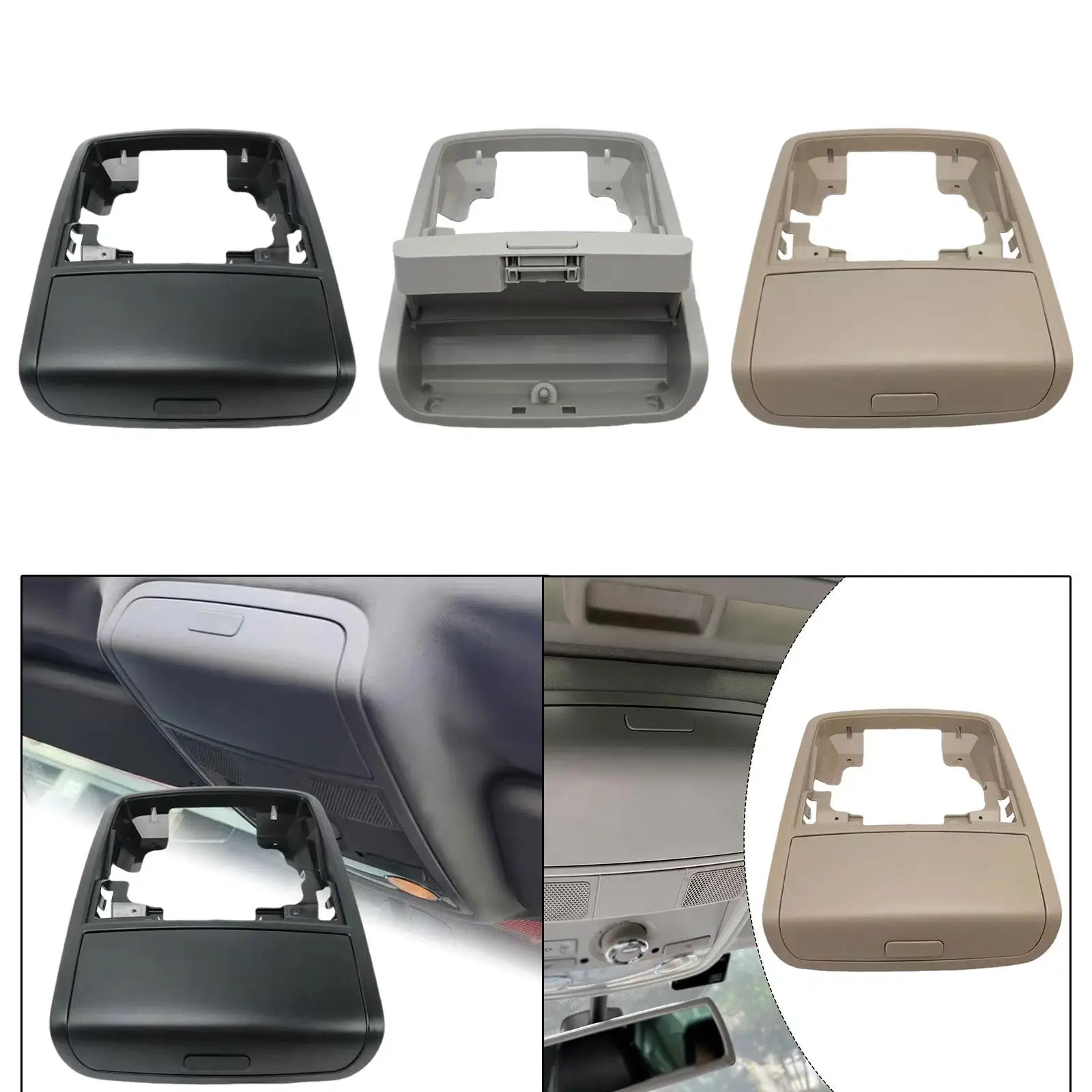 حامل نظارات شمسية لوحدة التحكم العلوية، قفل بإبزيم وقائي 56D868837A قوي #4