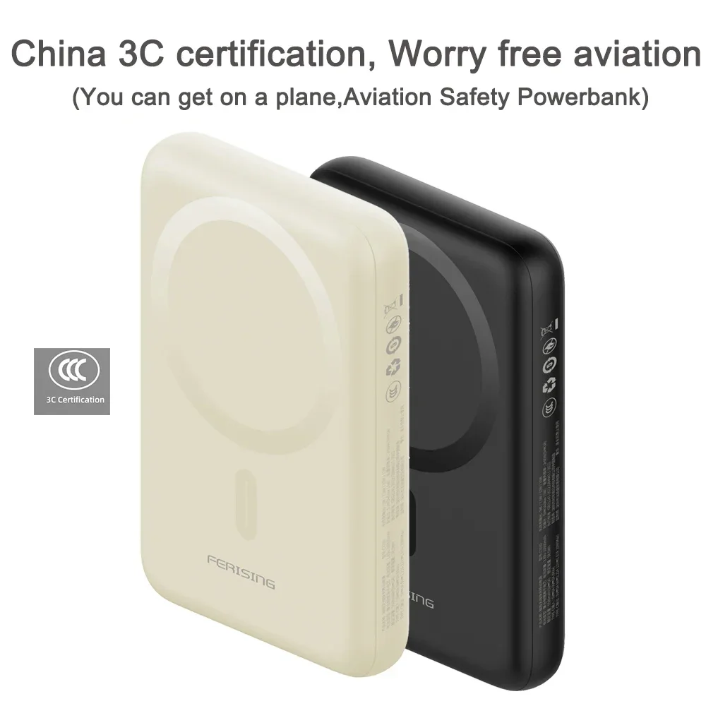 

【Certyfikat CCC 3C】10000 мАч Магнитный беспроводной блок питания PD20W Быстрая зарядка для iPhone Magsafe Xiaomi Type-C Внешняя батарея