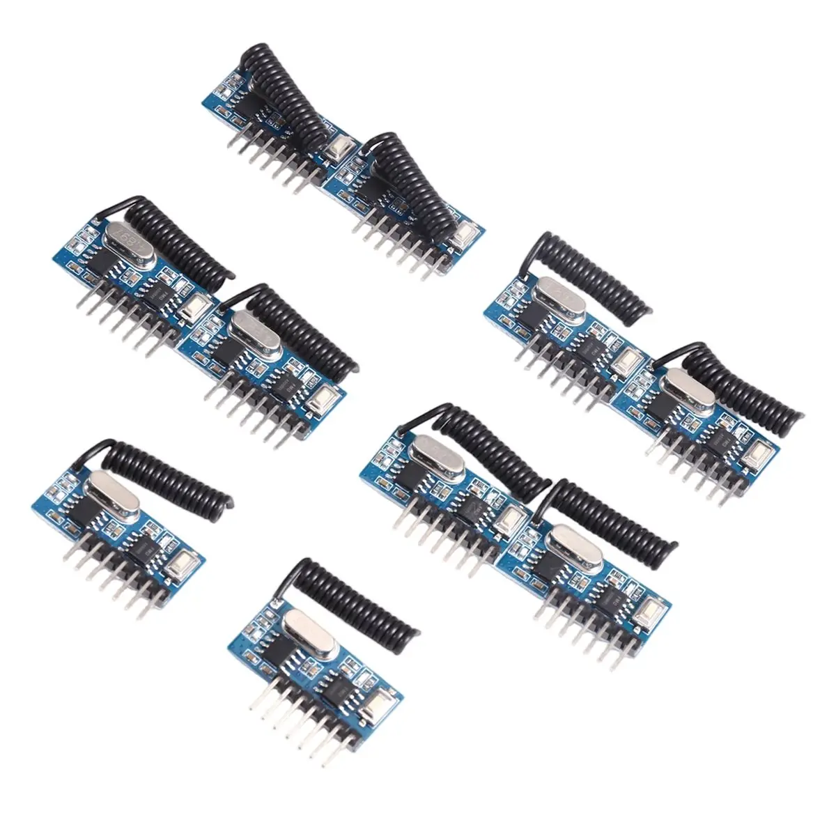 DTC5 10pcs Receiver Module 315 MHz with 4CH Output and Learning Code Decoder for Remote Controls Encoding