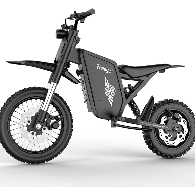Freego X0 Electric Dirt Bike 3600W Motor 60V 23Ah Battery E Bike 14/10"Tire 40MPH Dual Hydraulic Disc Brakes Electric Motorcycle