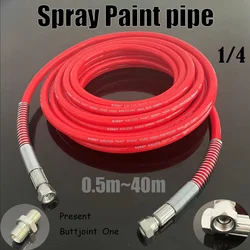 Airless high-pressure spraying machine connecting hose,wear-resistant fiber nylon explosion-proof 1/4 7250PSIhigh-pressure pipe