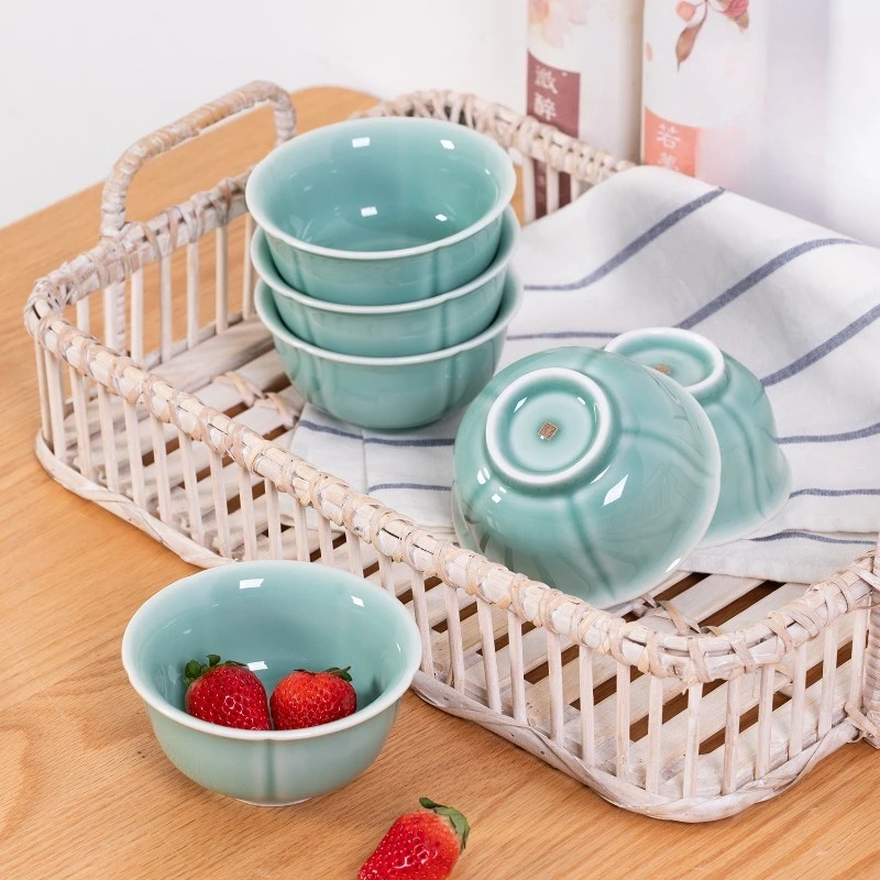 Household ceramic vegetable plates, noodle soup bowls