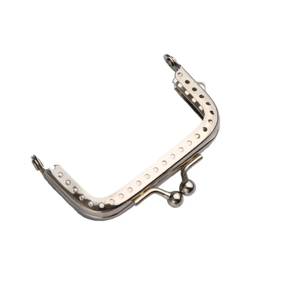 

Vintage Square Sewing Craft DIY Bags Parts Purse Frame Purse Clasp Kiss Clasp Closure Clutch
