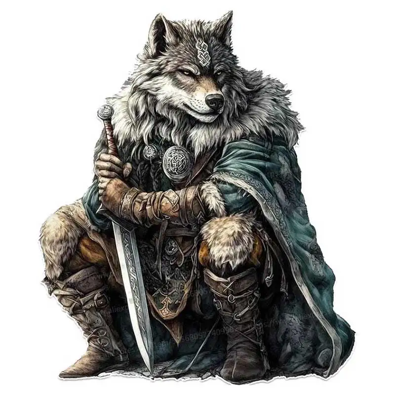 

Wolf Warrior Car Sticker Vinyl Decal Waterproof Rear Window Motorcycle Camper Bumper Truck Laptop Decoration TM353