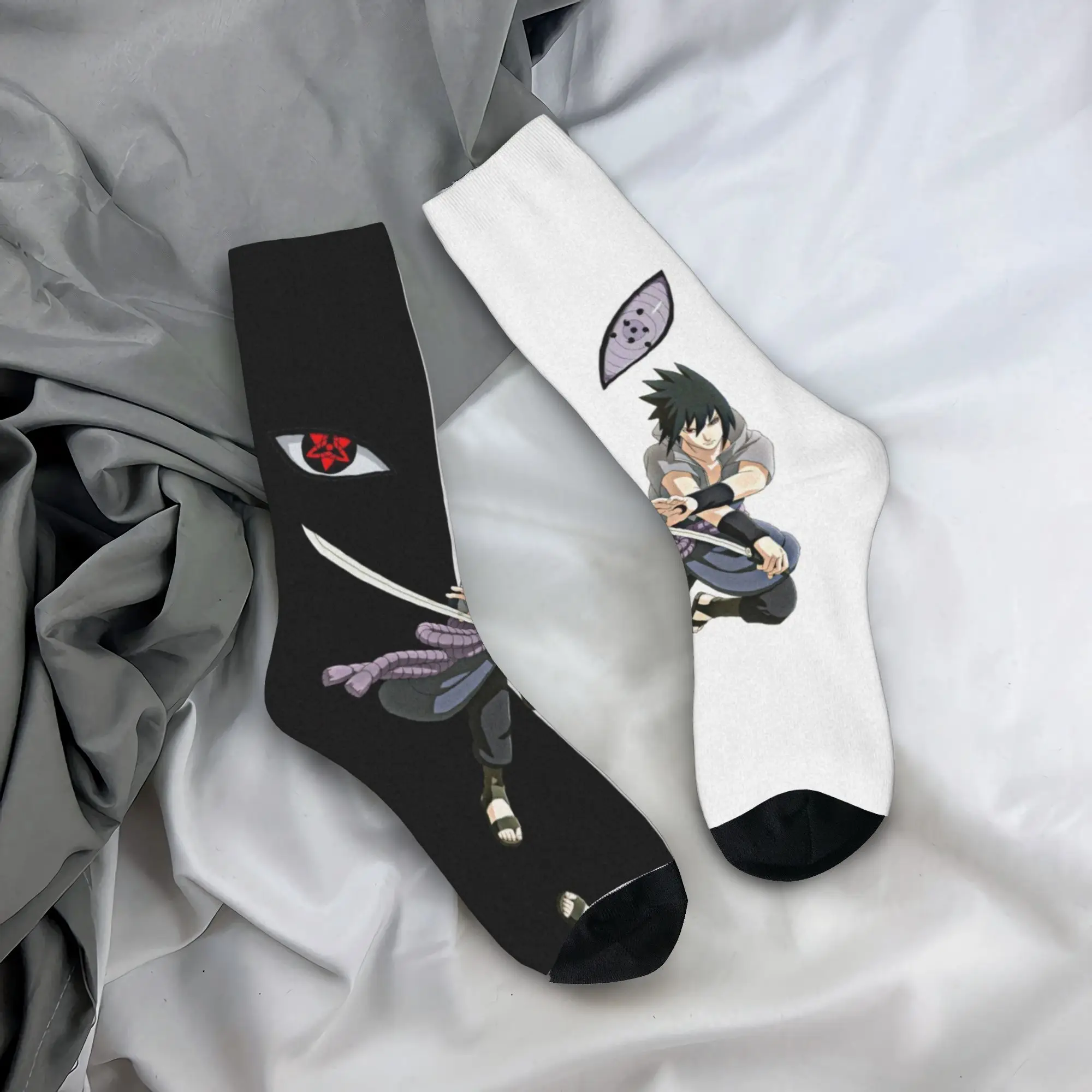 

Мужские носки Custom Uchiha Sasuke, унисекс, с 3D-печатью, оригинальные, в стиле Наруто