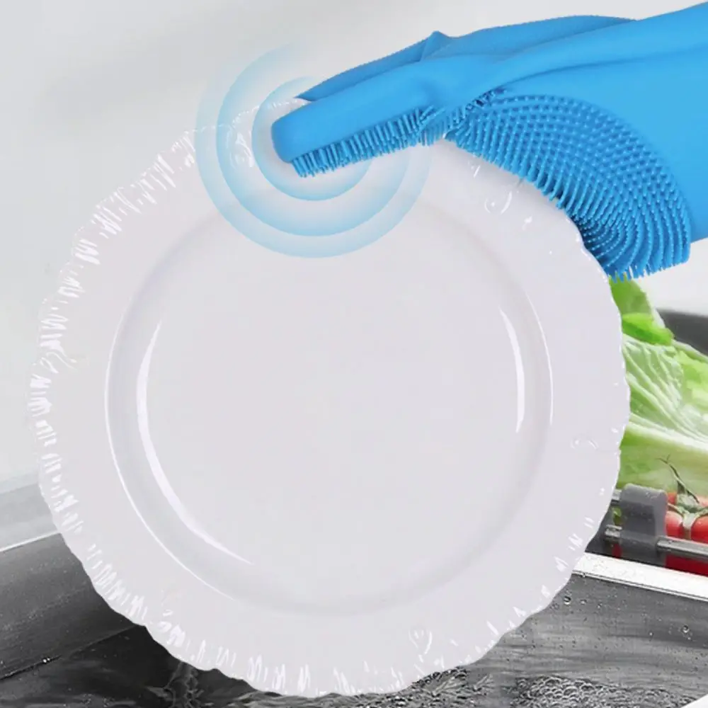 1 زوج سيليكون الحيوانات الأليفة الاستحمام قفاز تمديد الأكمام فرك تصميم الحيوانات الأليفة الاستمالة تنظيف قفاز مقاوم للماء لينة قفاز تنظيف الحيوانات الأليفة #2