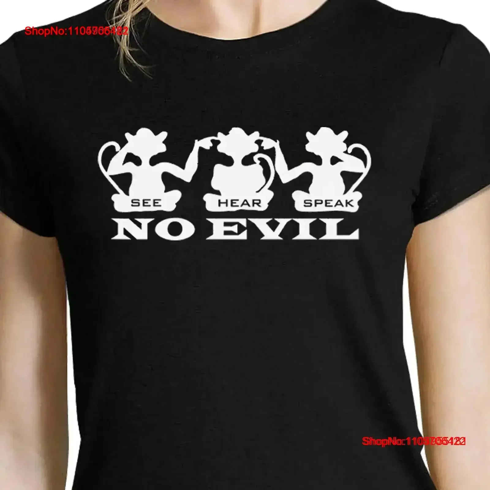 Three Wise Monkeys Quote T Shirt Kindness with See Hear Speak Design Meditation Teacher Top Motivational Slogan for vintage