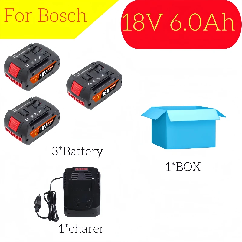 

100% original for Bosch 18V series battery GSR180 GBH180 GSB180 Suitable for .Bosch 18V battery, 6.0-12.0Ah Bosch tool battery
