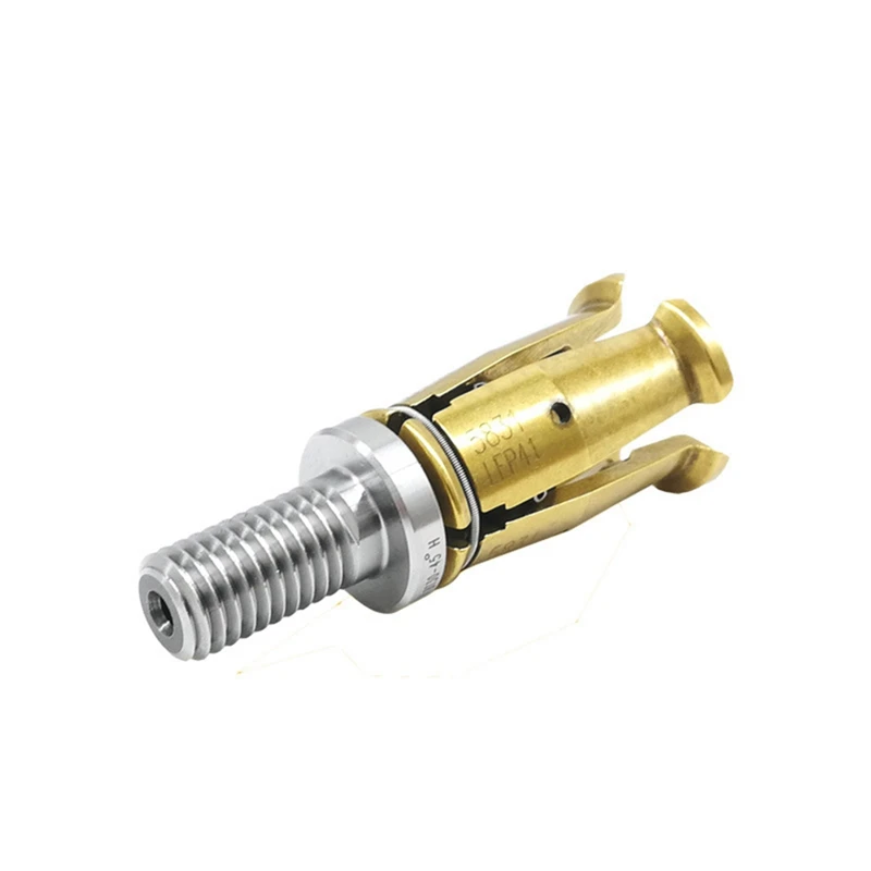 Pinza de husillo con rosca externa, cortador de torno, fresado, mecanizado CNC, 4 Flap Pull Claw, 45 grados