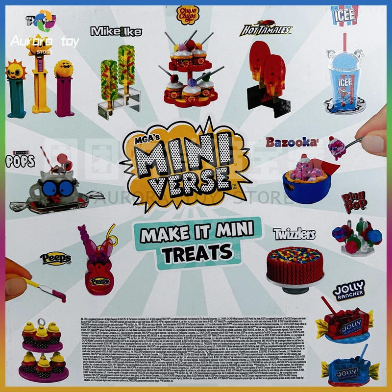 MGA Miniverse ألعاب كروية صغيرة أعمى هالوين الغذاء اللعب منزل لعبة العلامة التجارية وجبات خفيفة صندوق غامض صغير الديكور الاطفال ألعاب مخصصة هدية