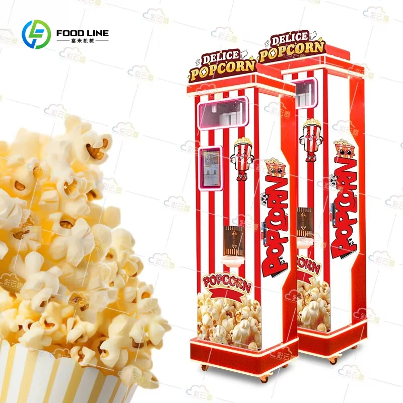 Coin Operated Popcorn Vending Machine with SDK Function Manufacturer Self-Supply Popcorn Vending Machine