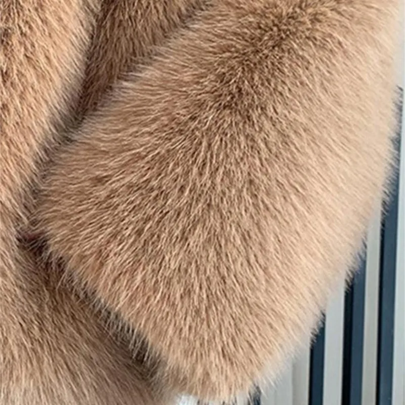 2025 plus size feminino casaco de pele sintética novo estilo de inverno comprimento médio engrossado & quente outerwear para mulheres casaco jaquetas topos