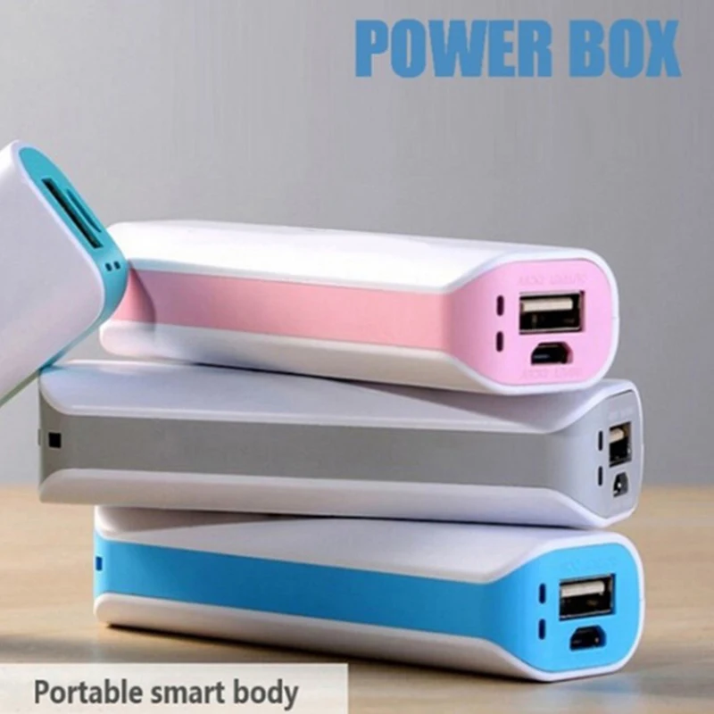 Power Bank 18650 Box Phone Charger DIY Battery Charger Case DIY Box For Phone Electronic Charging Not Including Batteries