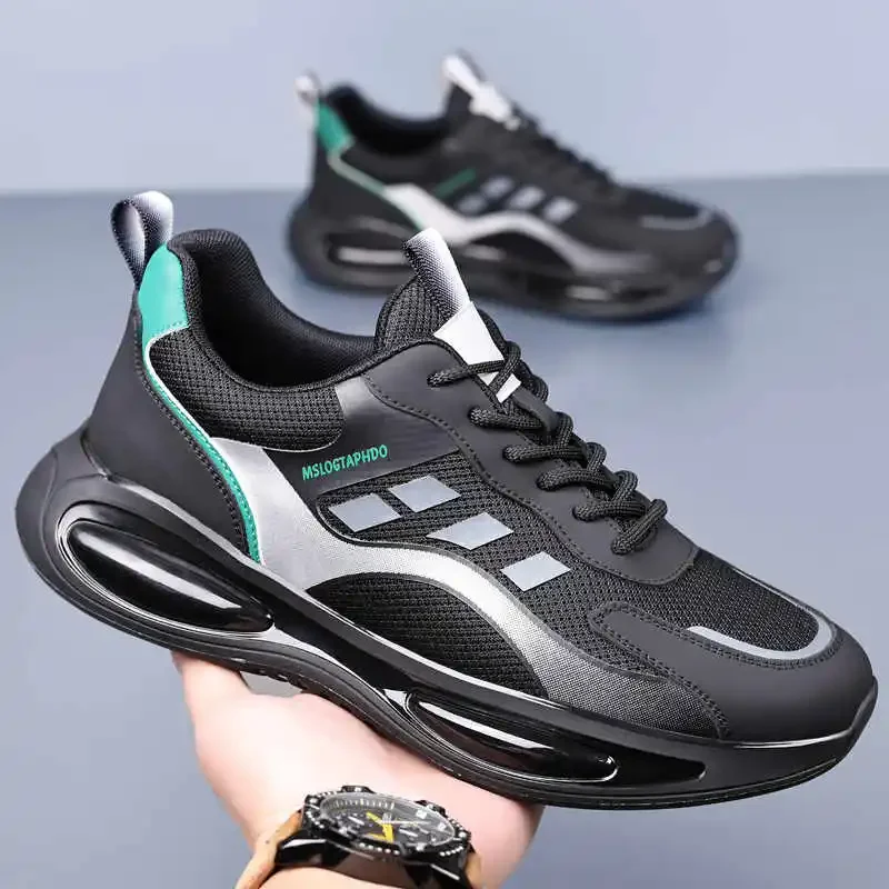 

Without Heels Thick-heeled Men's Sneakers 43 Boot Shoes Man Tennis For Sport Casuals Famous Brand Tenes Mascolino Tines