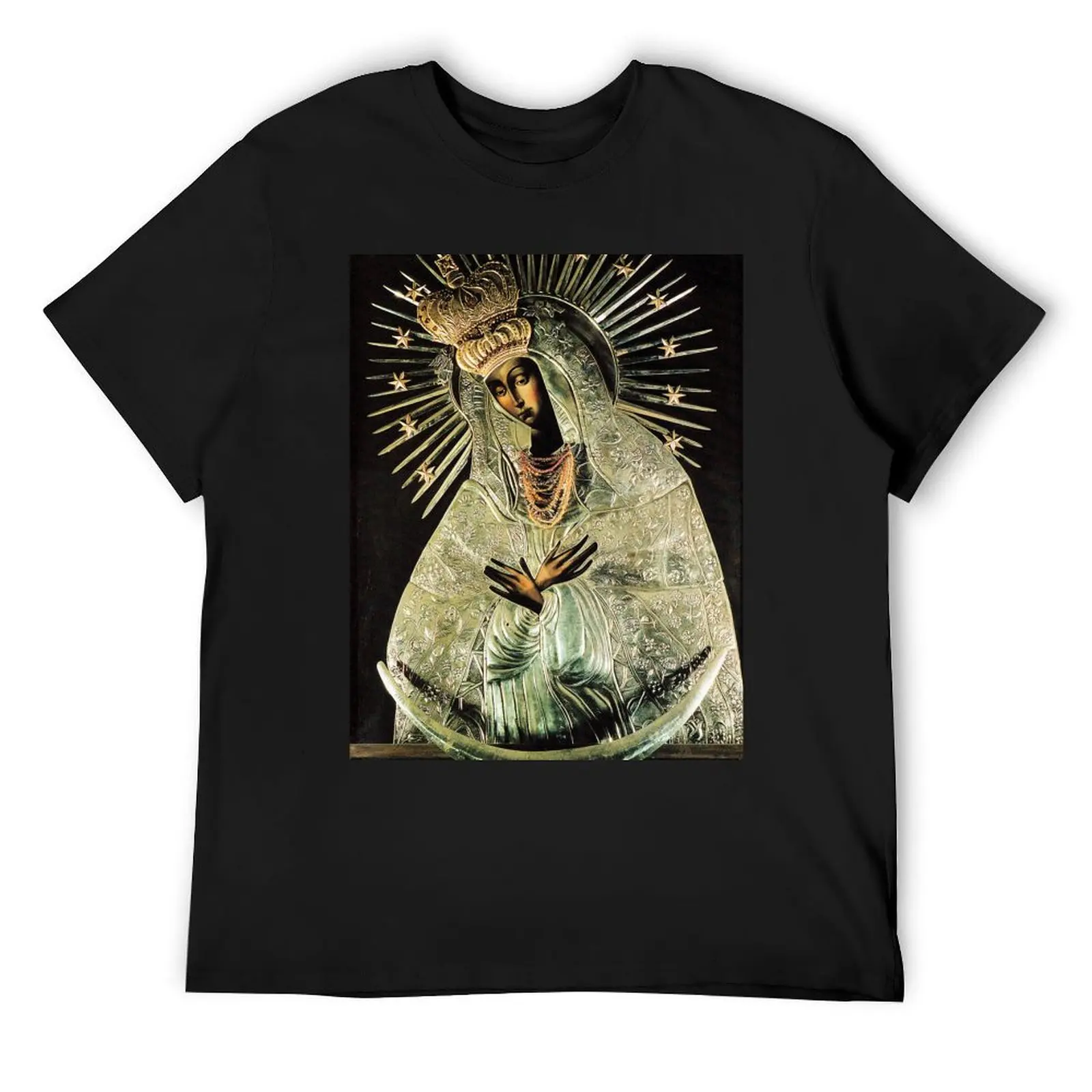 Black Madonna, Our Lady of Grace, Our Lady of Gate of Dawn, Virgin Mary T-Shirt tees anime figures mens clothes