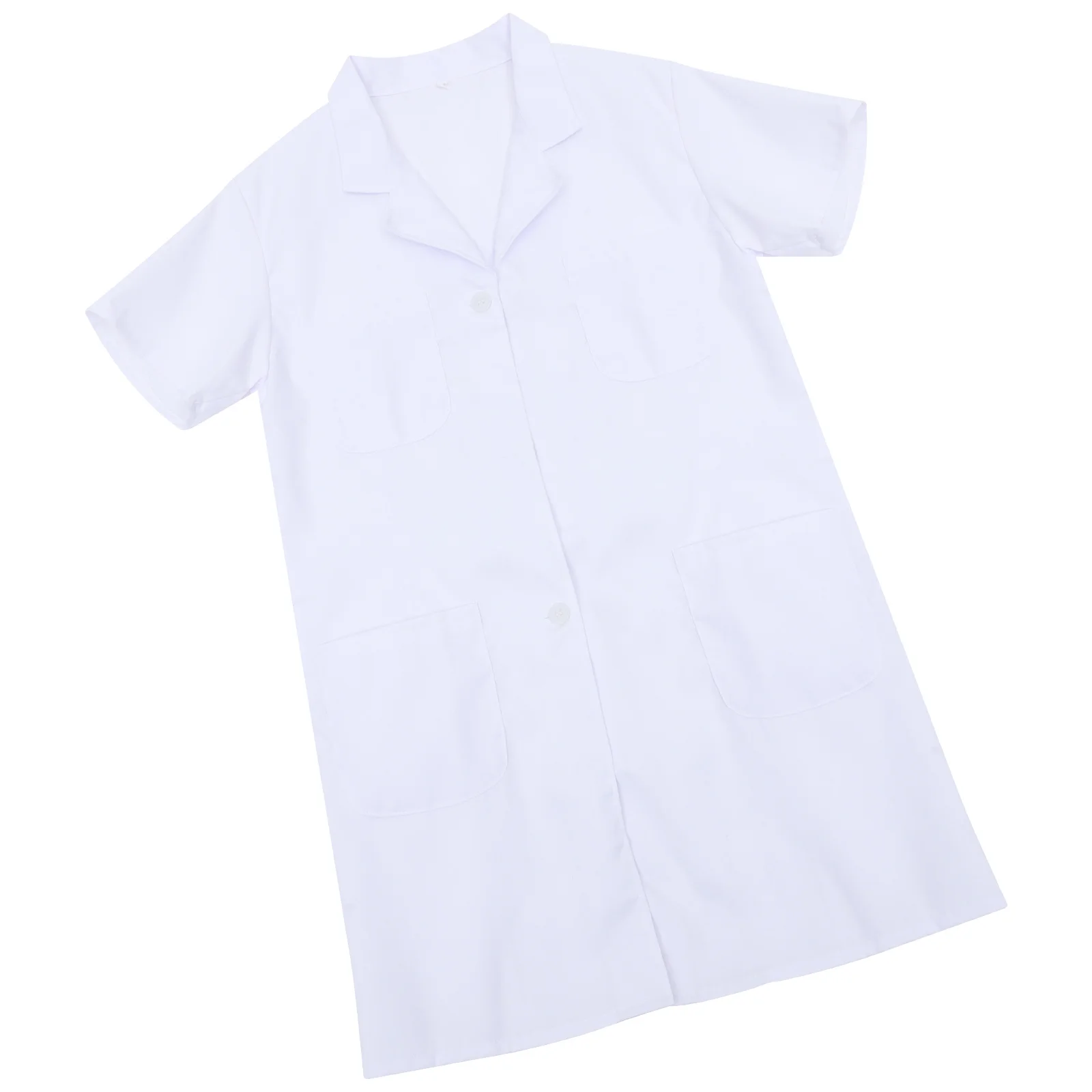 Uniforme de enfermeira feminino manga curta branco tamanho xxxl prático vestido médico confortável roupas de enfermeira para salão de beleza hospitalar