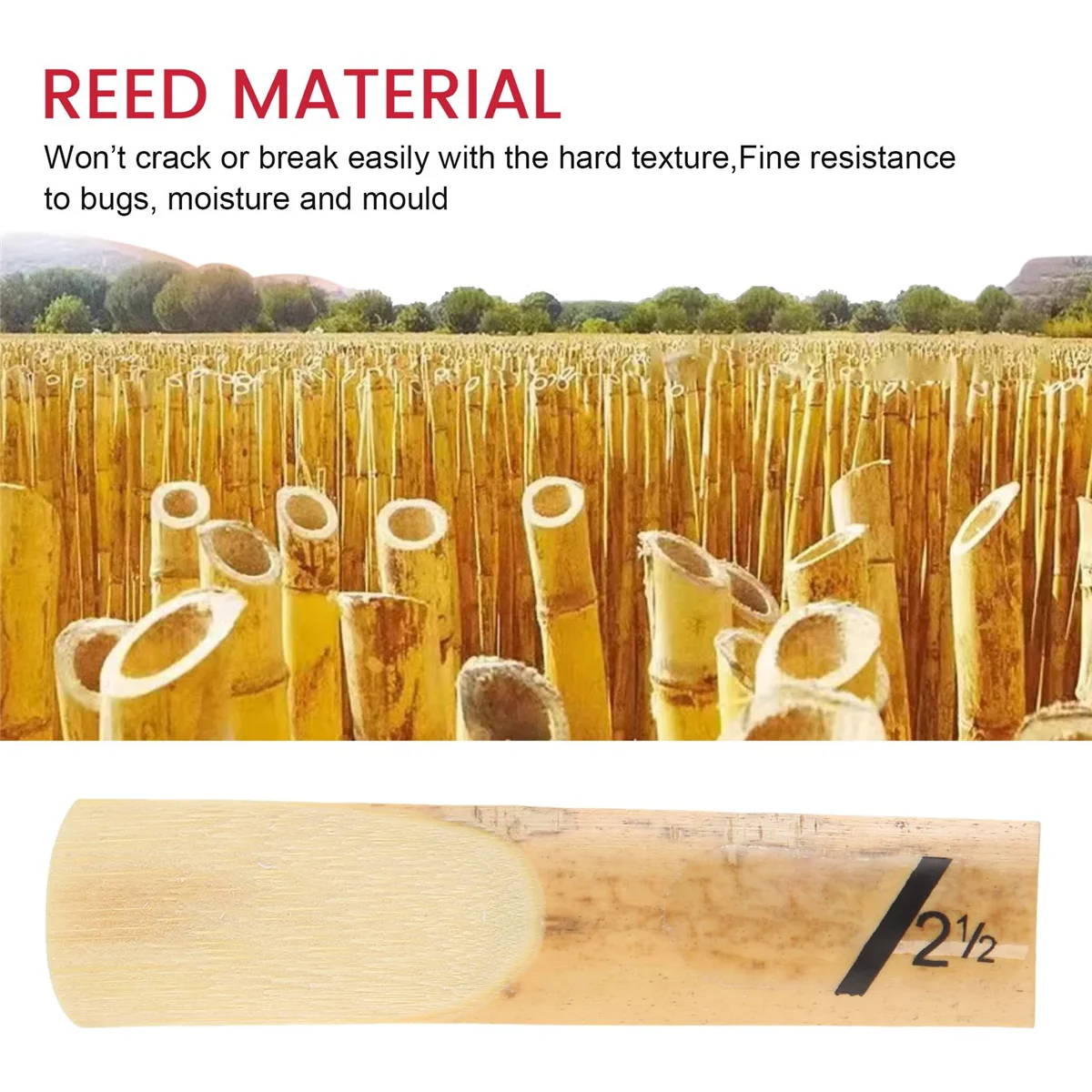 10Pcs Alto Saxophone Sax Reeds Classic Alto For Saxophone 2.5 Strength 2 1/2 Music Xmas Gift Musical Instruments