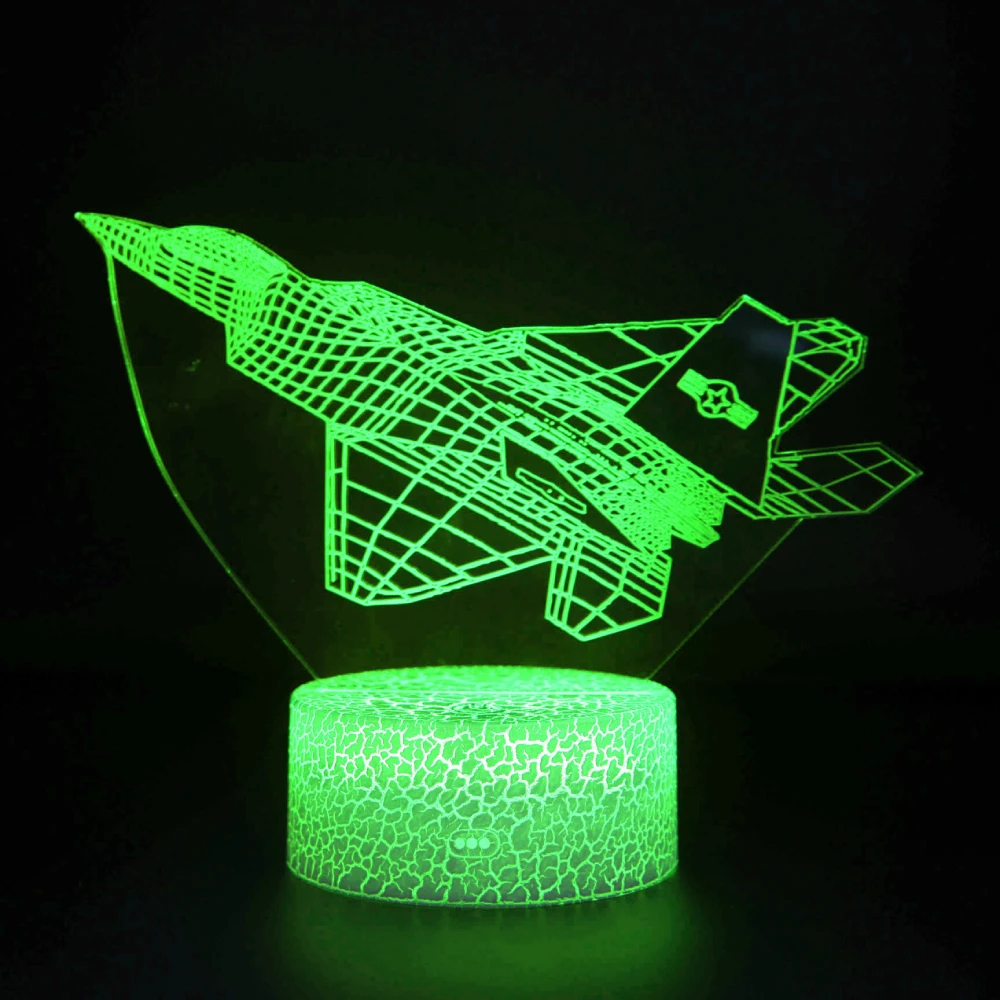 

Nighdn Warplane Night Lights Kids Airplane Night Light Bedside Lamp 7 Colors Changing Birthday Gifts for Boys Girls Kids Baby