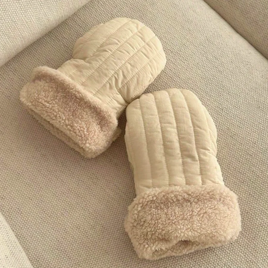 Outdoor Winddicht Warme Fleece Gefüttert Baby Kinderwagen Handschuhe Anti Frost Kinder Zubehör Kinderwagen Handschuhe – Detail 7