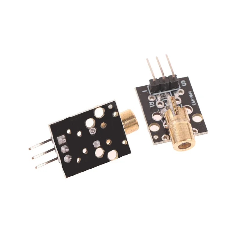 2 قطعة وحدة استشعار رئيس الليزر الجديدة KY-008 3pin 650nm الارسال الليزر الأحمر نقطة ديود النحاس رئيس وحدة GOHJMY